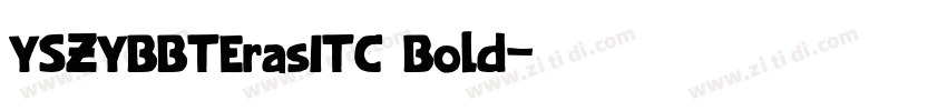 YSZYBBTErasITC Bold字体转换